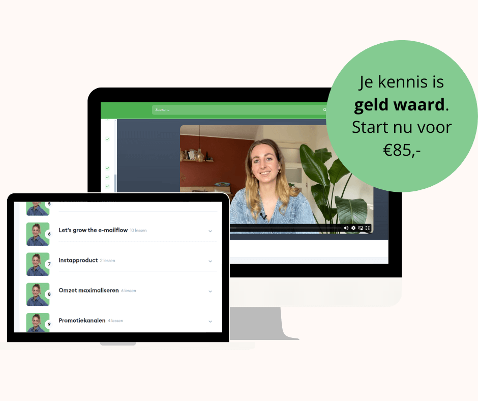 Hoe verkoop ik mijn online cursus winstgevend voor 85