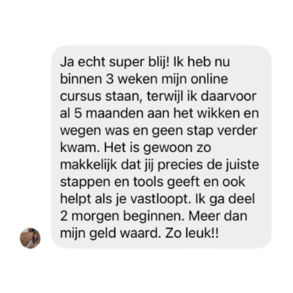 Online cursus maken review