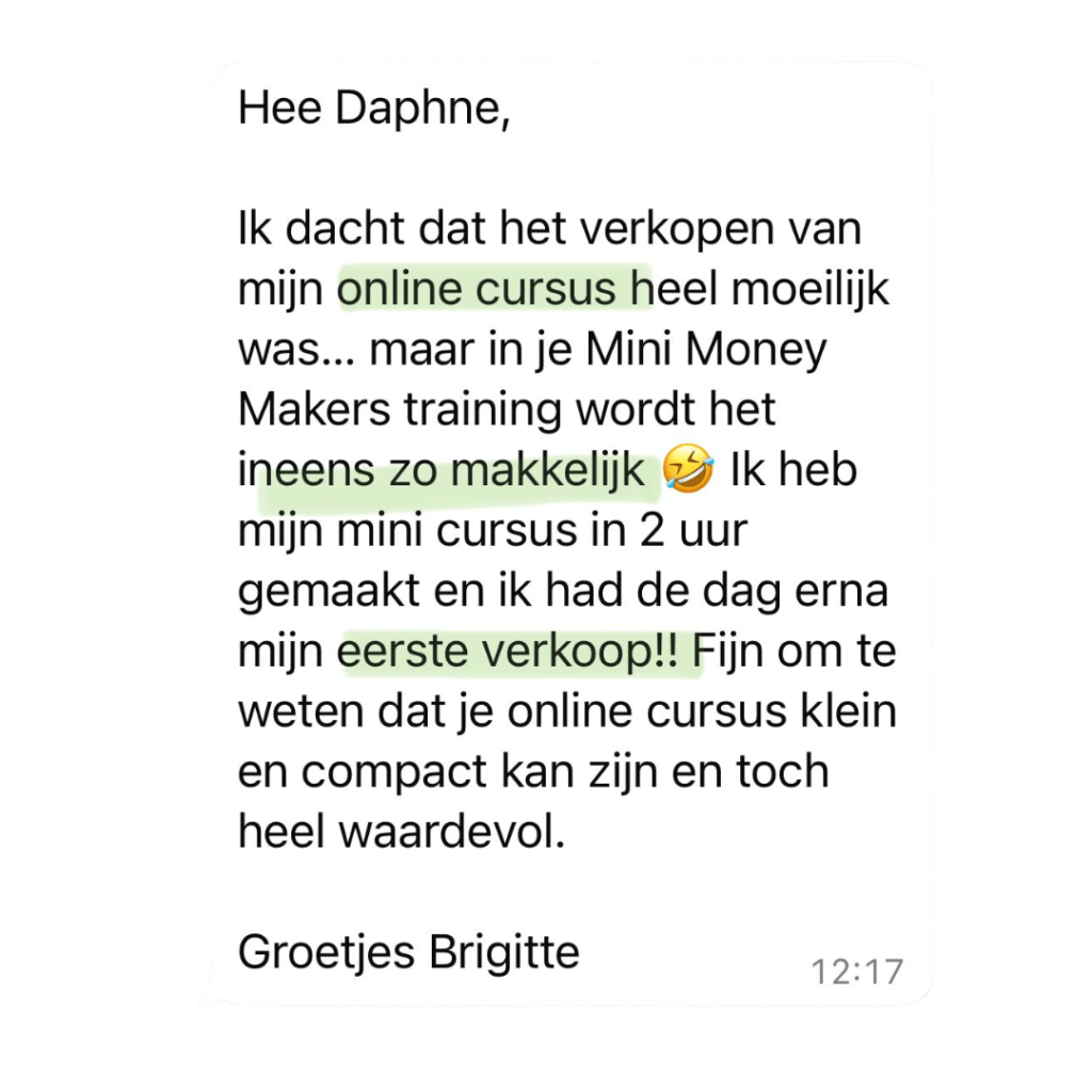 Review Brigitte online mini-aanbod