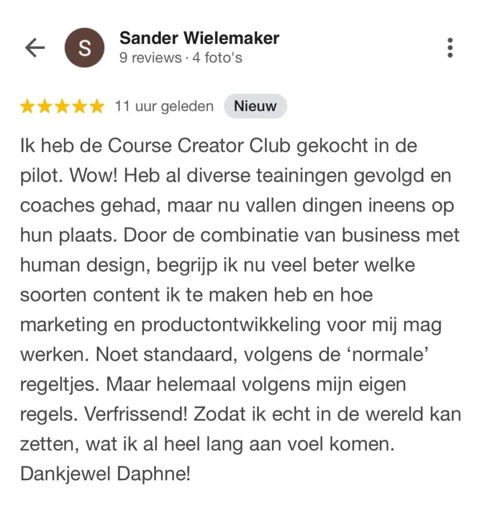 Review Sander Wielemaker